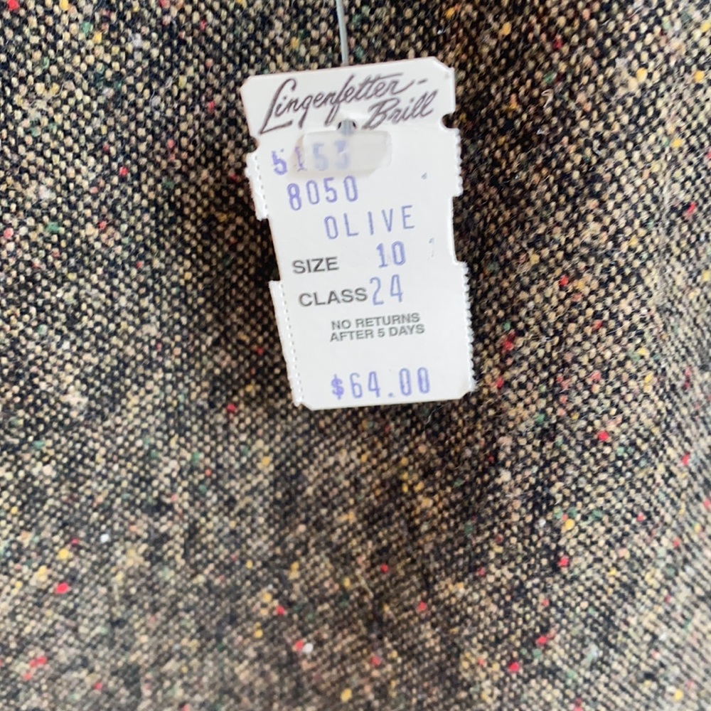 Vintage with Fall colors- Harve Bernard skirt with tag attached